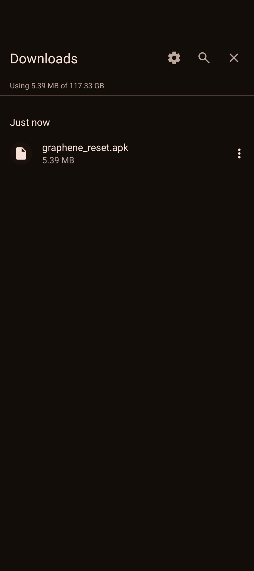 APK download complete