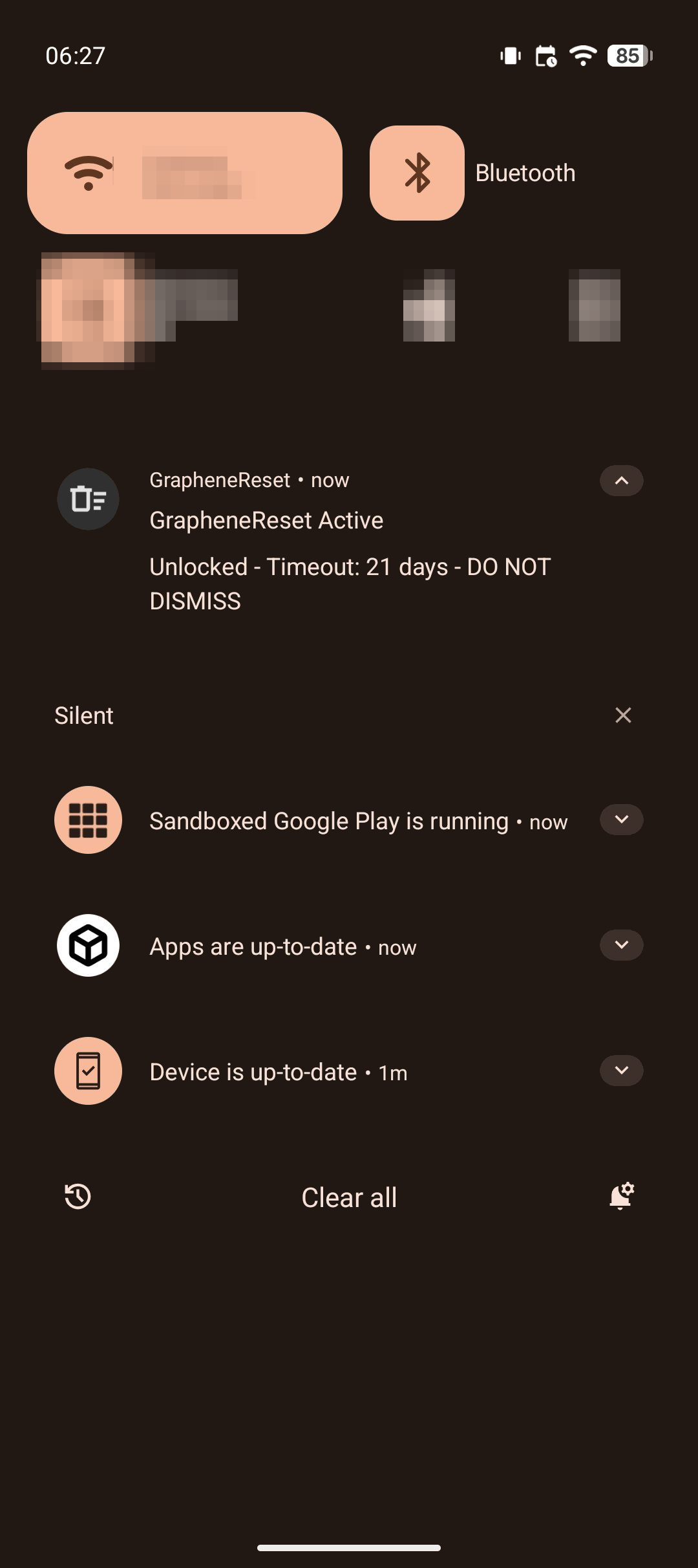 Active timer display